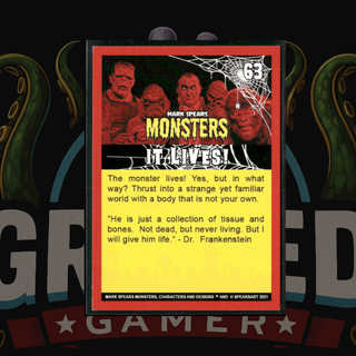 2021 Mark Spears Monsters Series 1 Card 63 It Lives! Frankenstein (Full Art)