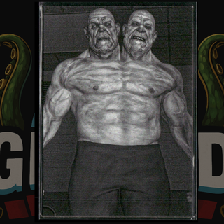 2023 Mark Spears Monsters Series 2 Card 13 Double Trouble Black & White