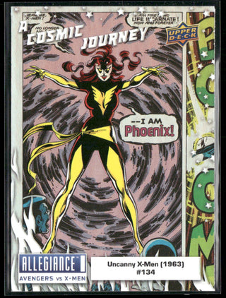 2023 Upper Deck Allegiance Avengers vs X-Men A Cosmic Journey Card PJ10 Uncanny X-Men (1963) #134 Dark Phoenix