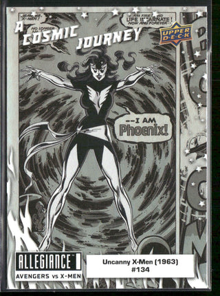2023 Upper Deck Marvel Allegiance Avengers Vs X-Men A Cosmic Journey Card PJ9 Iron Fist (1975) #15 A Cosmic Journey Black & White Set
