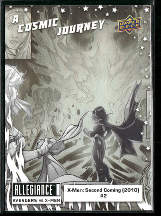 2023 Upper Deck Marvel Allegiance Avengers Vs X-Men A Cosmic Journey Card PJ9 Iron Fist (1975) #15 A Cosmic Journey Black & White Set