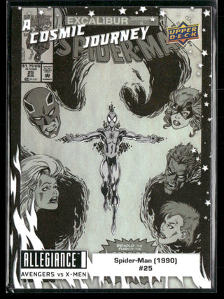 2023 Upper Deck Marvel Allegiance Avengers Vs X-Men A Cosmic Journey Card PJ9 Iron Fist (1975) #15 A Cosmic Journey Black & White Set