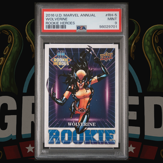 2016 Upper Deck Marvel Annual Rookie Heroes Card RH-5 X-23 Wolverine PSA 9